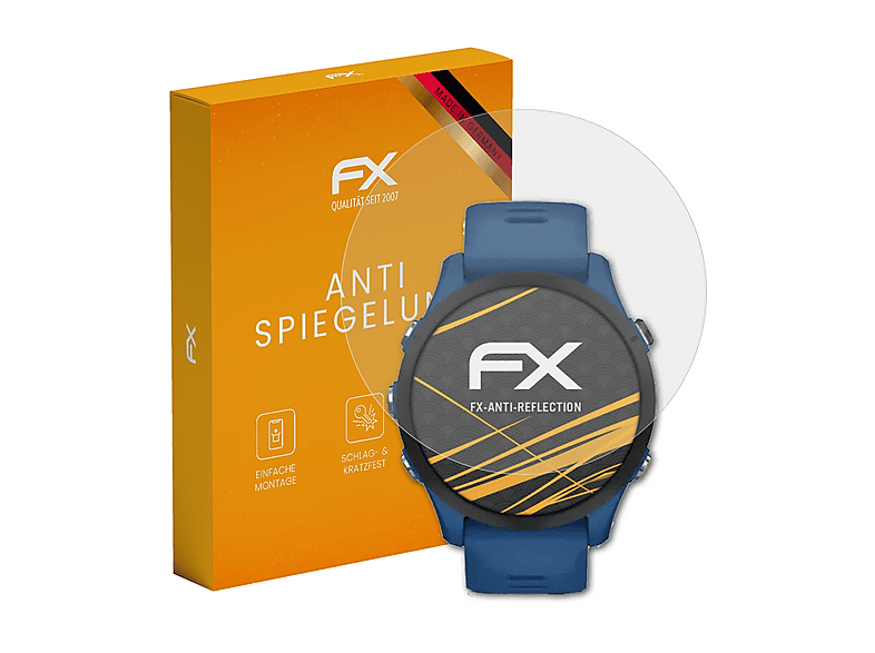 ATFOLIX 3x FX-Antireflex Displayschutz (für Garmin Forerunner 255)