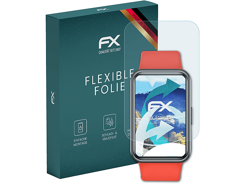 ATFOLIX 3x FX-ActiFleX Displayschutz (für Huawei Watch Fit New)
