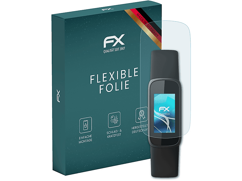 ATFOLIX 3x FX-ActiFleX Displayschutz (für Fitbit Luxe)