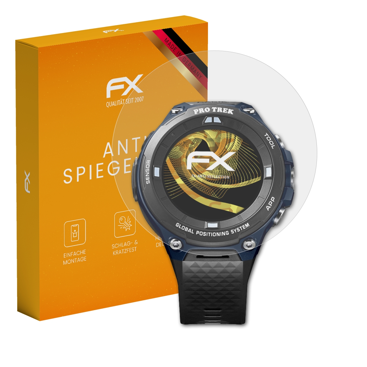 ATFOLIX 3x FX-Antireflex Displayschutz (für Casio WSD-F20A)