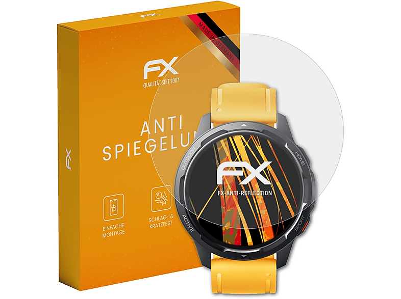 ATFOLIX 3x FX-Antireflex Displayschutz (für Xiaomi Watch S1 Active)