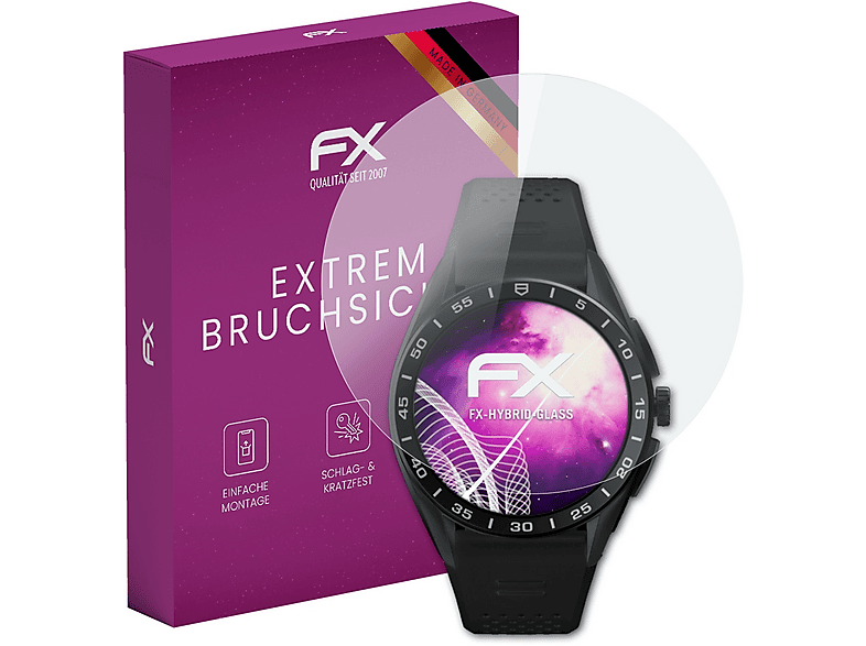 ATFOLIX FX-Hybrid-Glass Schutzglas (für TAG Heuer Connected Calibre E4 (45mm))
