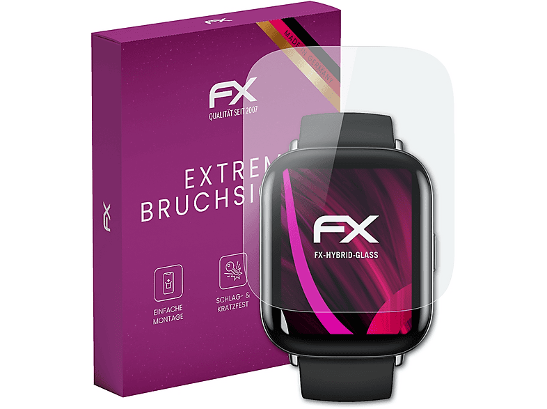 ATFOLIX FX-Hybrid-Glass Schutzglas (für Amazfit Zepp E Square)