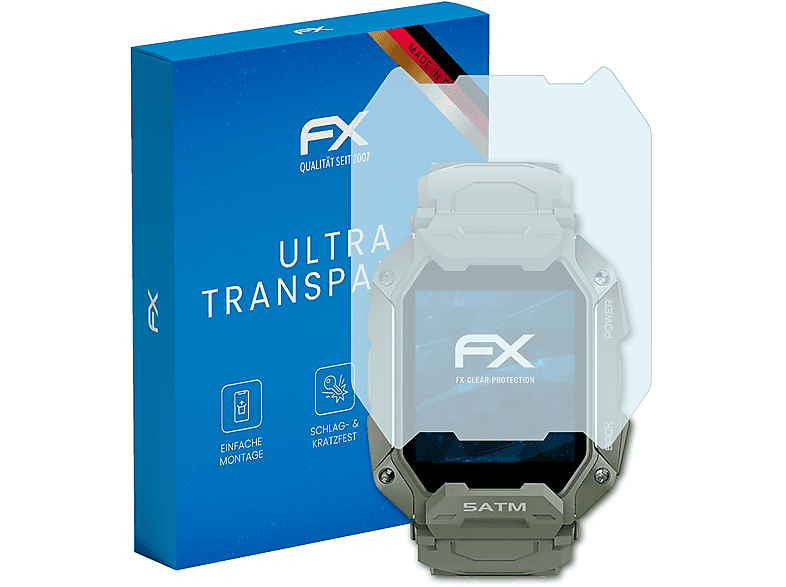 ATFOLIX 3x FX-Clear Displayschutz (für Kospet Tank M1)