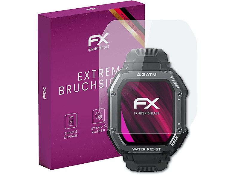 ATFOLIX FX-Hybrid-Glass Schutzglas (für Kospet Rock)