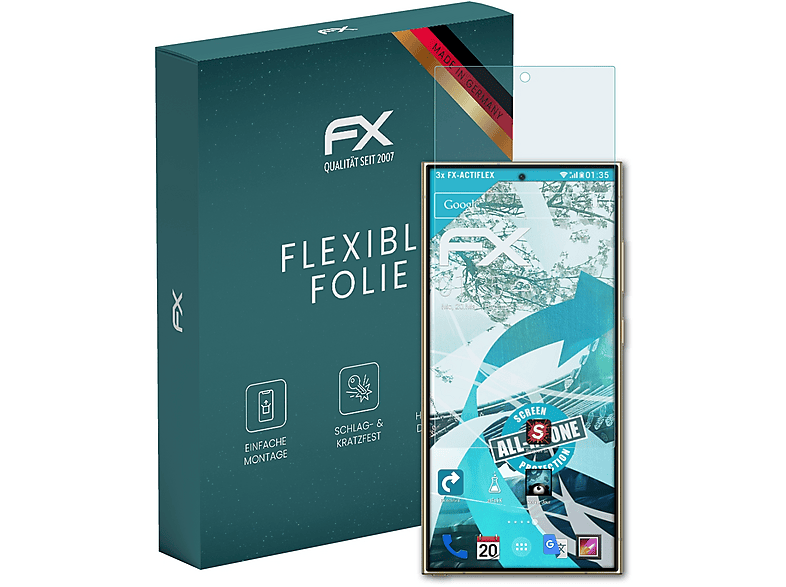 AtFoliX FX-Clear Displayschutzfolie Für Fujifilm FinePix S3 Pro (3er Set) – Ultraklar, Kratzfest (6H)