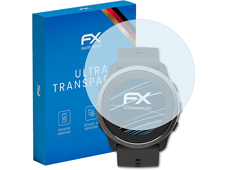 ATFOLIX 3x FX-Clear Displayschutz (für Suunto 5 Peak)