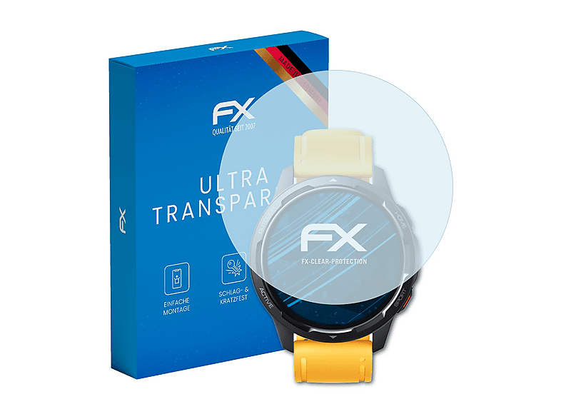 ATFOLIX 3x FX-Clear Displayschutz (für Xiaomi Watch S1 Active)