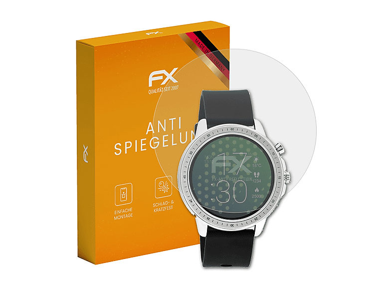 ATFOLIX 3x FX-Antireflex Displayschutz (für oozoo Q00300 (45mm))
