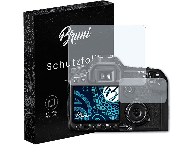 Bruni Displayschutzfolie Für Canon EOS M10 – Glasklar, Kratzfest | 2 Stück, Blasenfrei Anbringbar