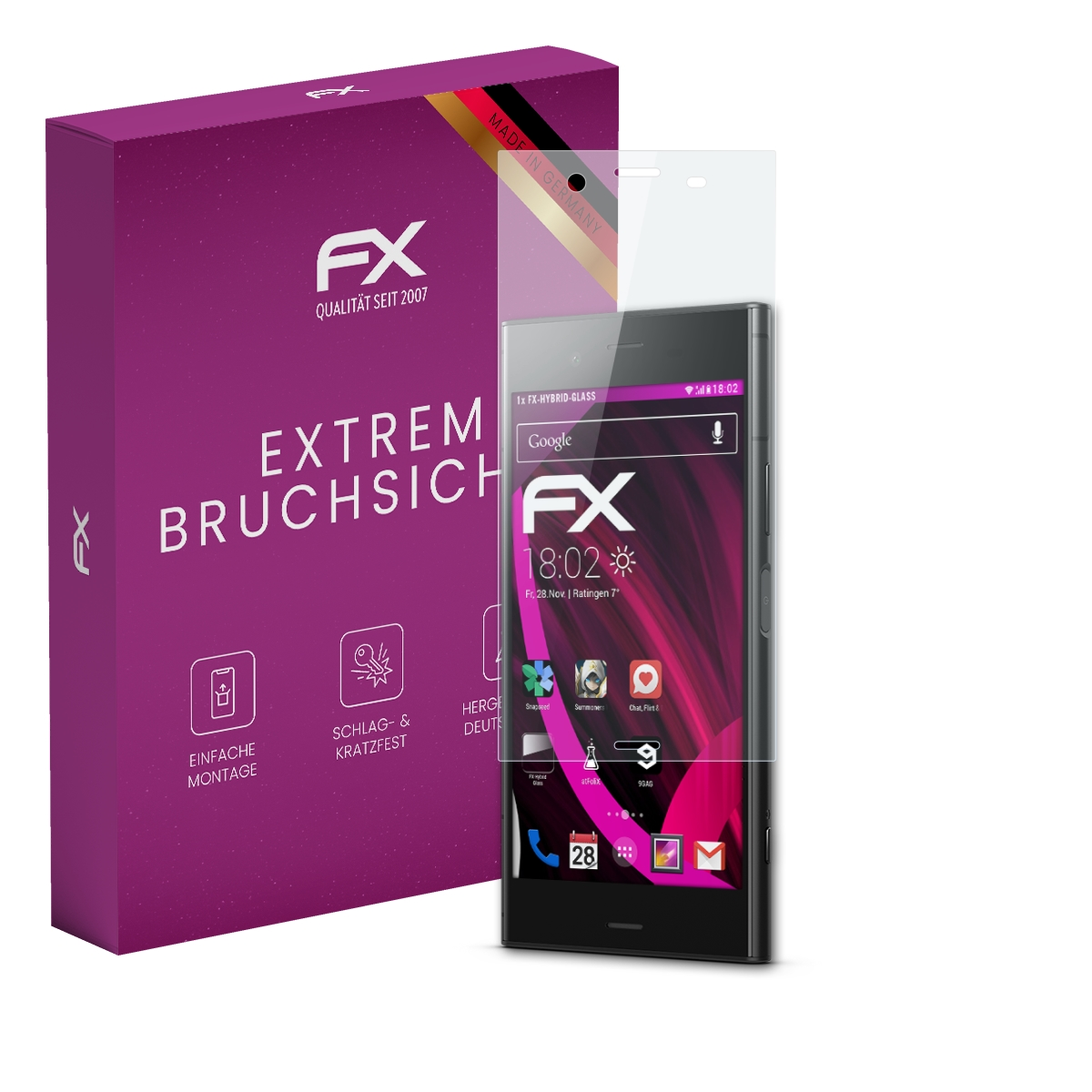 AtFoliX FX Hybrid-Glass Panzerfolie Für Sony Alpha A55 – 9H Härte, Made In Germany