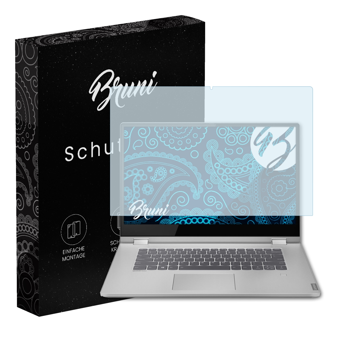 BRUNI 2x Basics-Clear Schutzfolie (für Lenovo IdeaPad C340 (14 inch))