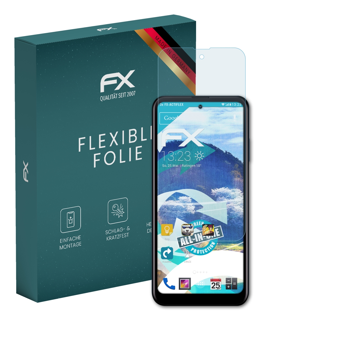 Coque pour Honor X6b Souple Mate Douce Avizar Noir - Coque et étui
