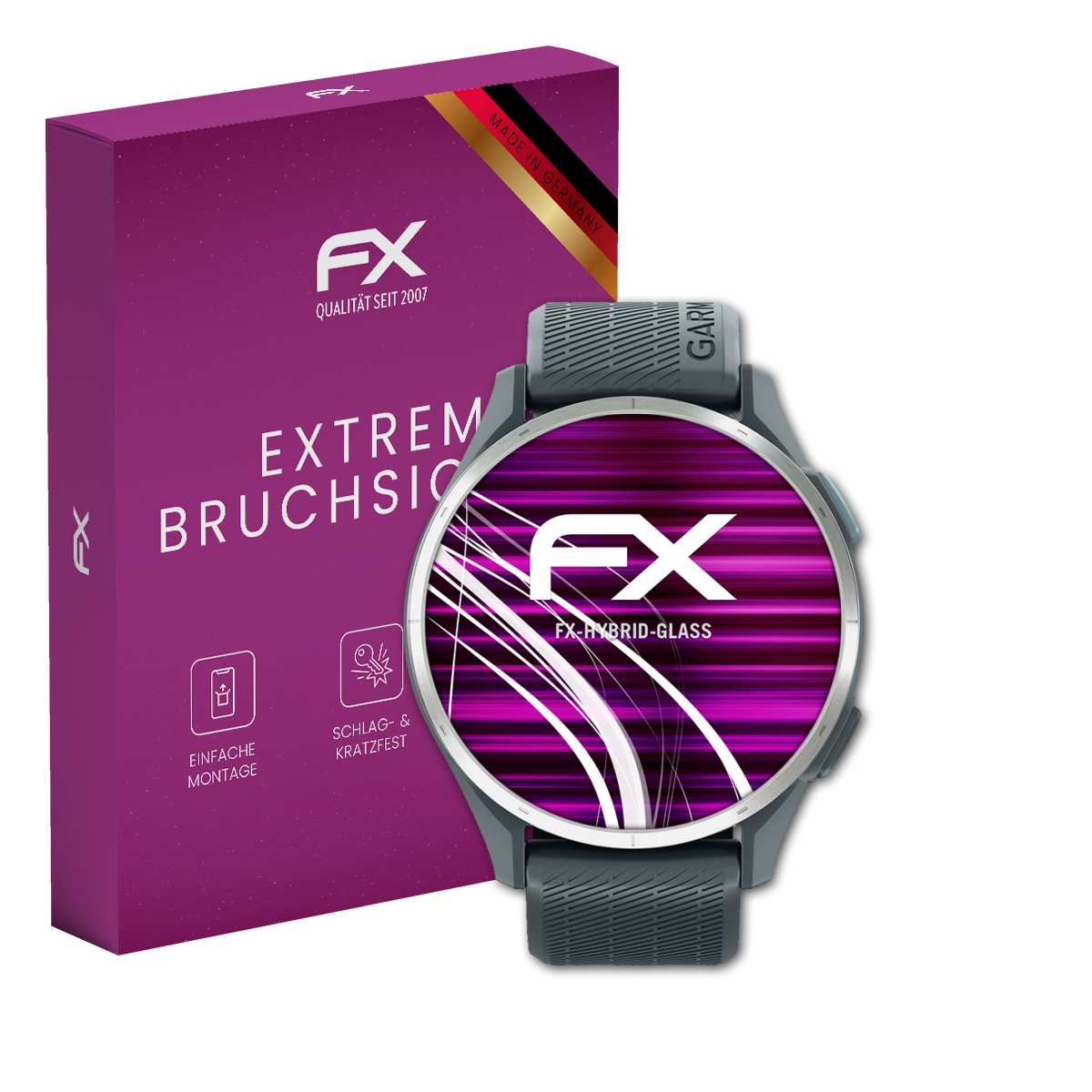 AtFoliX FX Displayschutzfolie Für Garmin Vivosmart HR – Ultraklar, Flexibel, Selbstheilend (3 Stück)