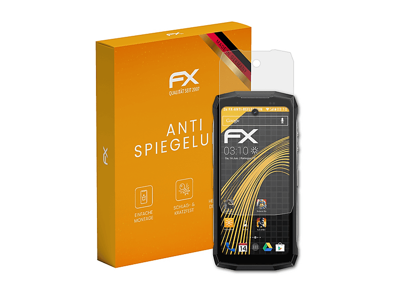 Pack De 3 Protecteurs D’écran AtFoliX Pour Ulefone Armor 15 – Film Clair Anti-rayures