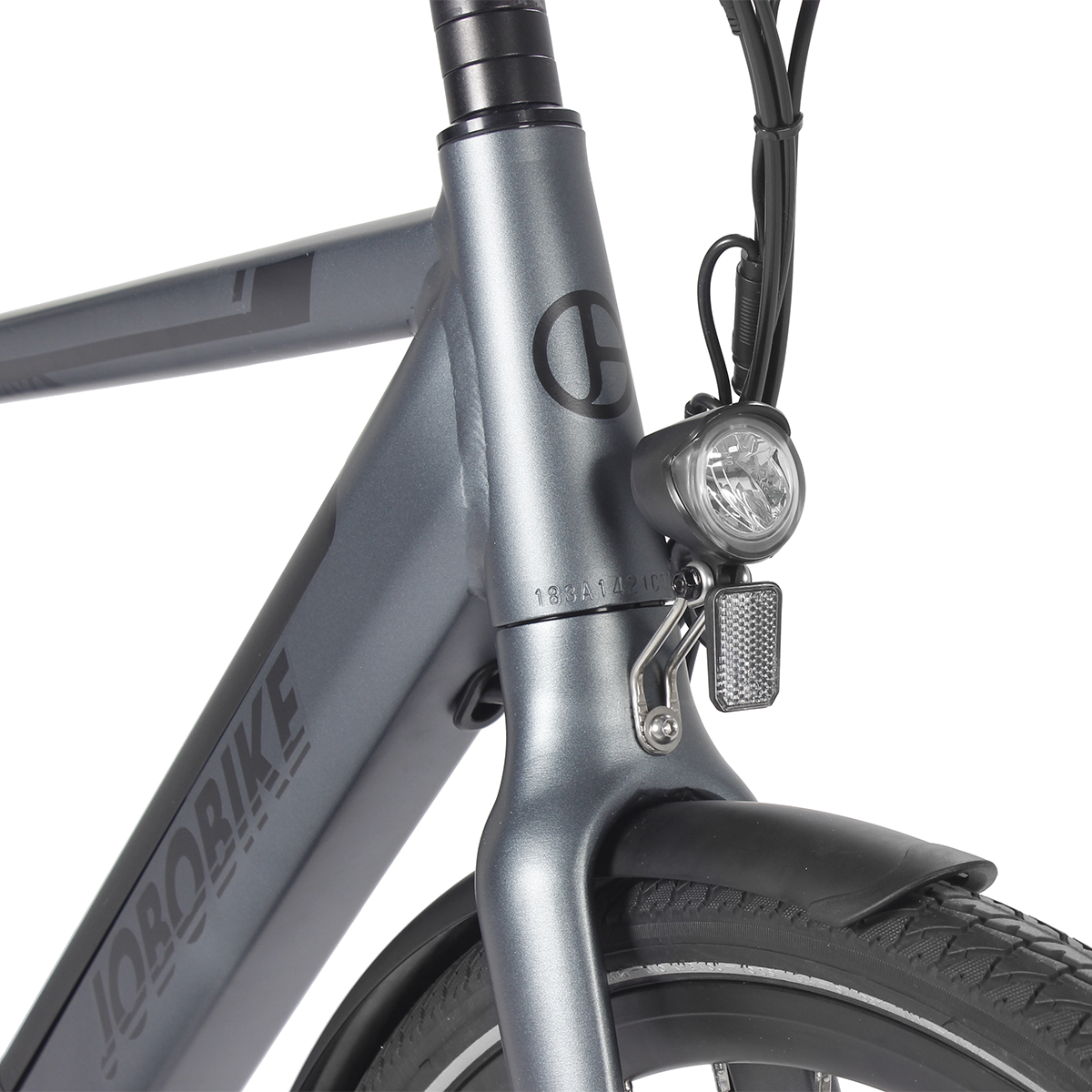 Zbliżenie przodu roweru.