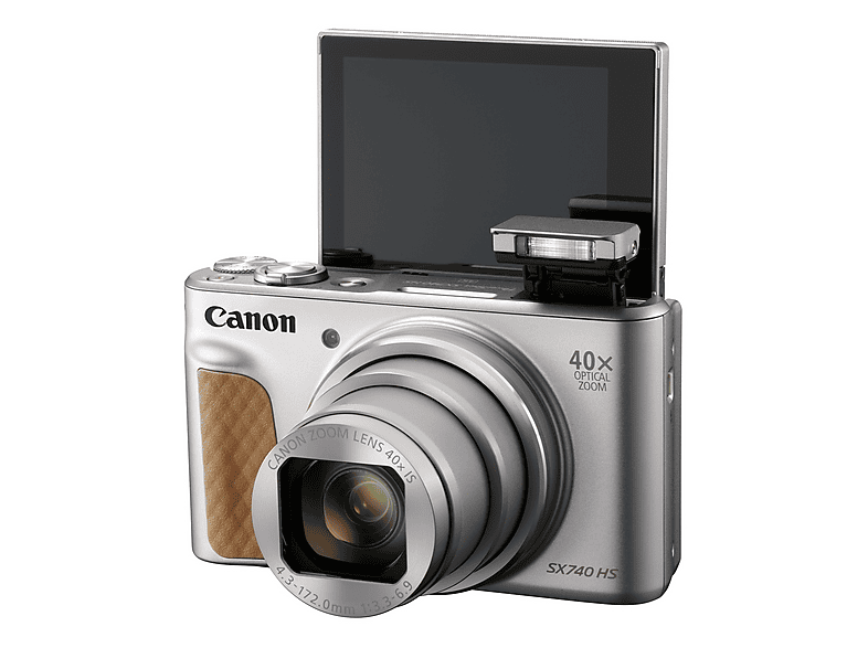 CANON POWERSHOT SX 740 HS Digitalkamera Silber, 40fach opt. Zoom