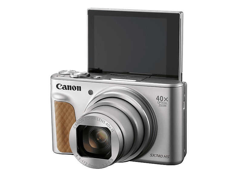 CANON POWERSHOT SX 740 HS Digitalkamera Silber, 40fach opt. Zoom