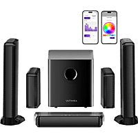 MediaMarkt ULTIMEA Apollo S70-Ultra, 7.1 kanaals, 6,5" Draadloze Subwoofer, RGB Soundbar Zwart aanbieding