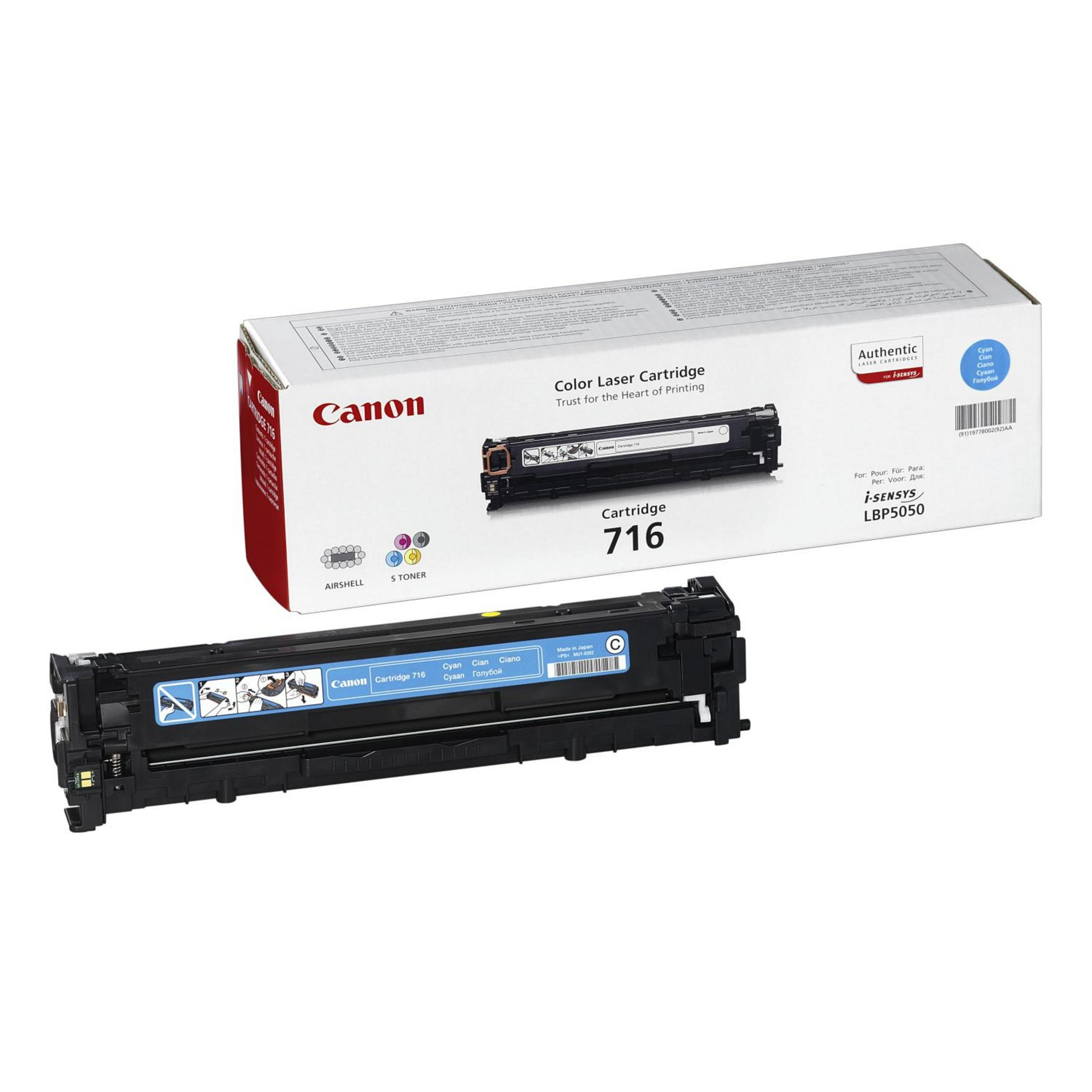 CANON 716C Toner Lazer baskı Mavi