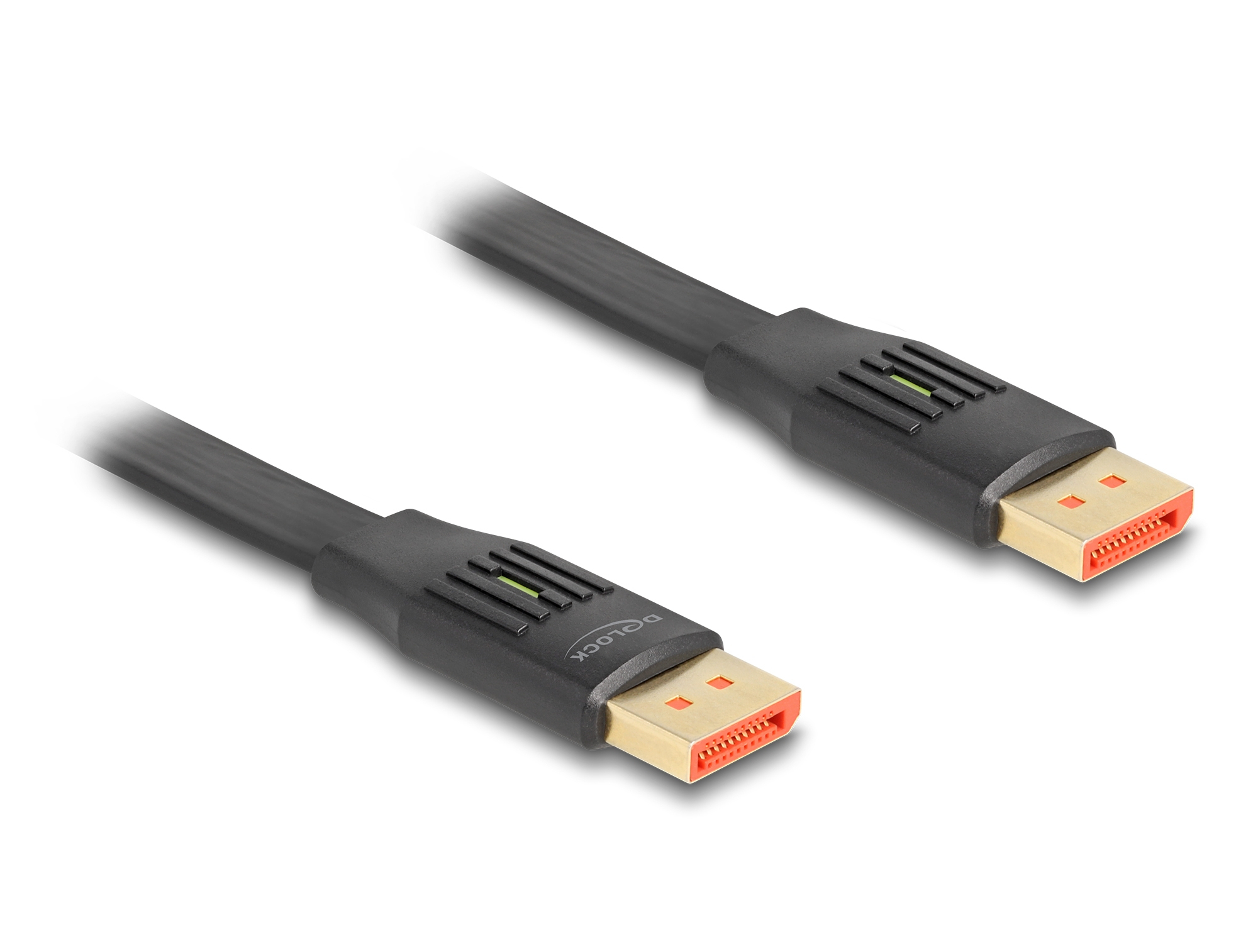 Cavo DisplayPort nero con connettori color oro.