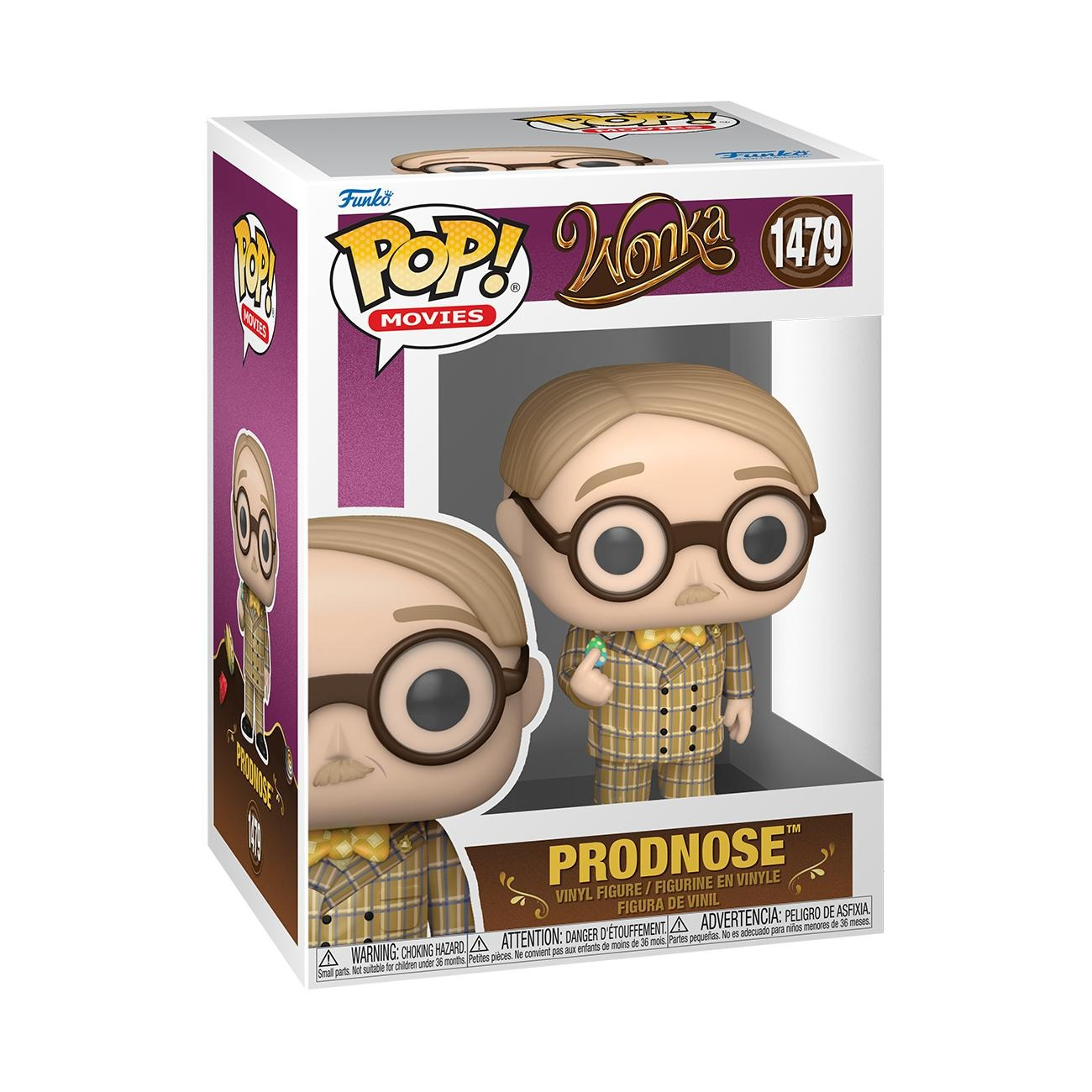 Figurka Funko Pop w pudełku. Figurka to Prodnose z Wonki.