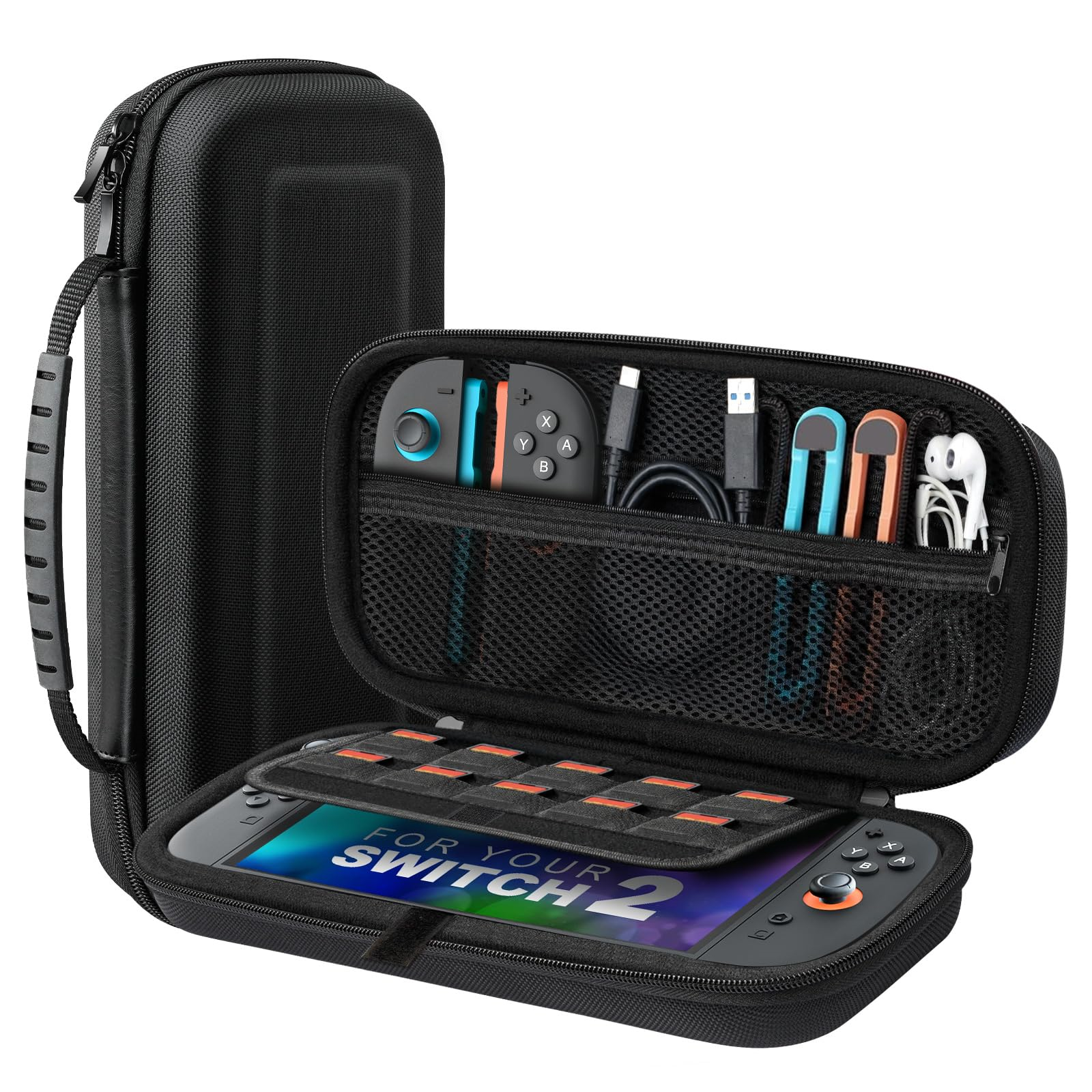 WHIQUTEY Switch 2 (2025), Koffer, Nintendo, Switch 2, Schwarz
