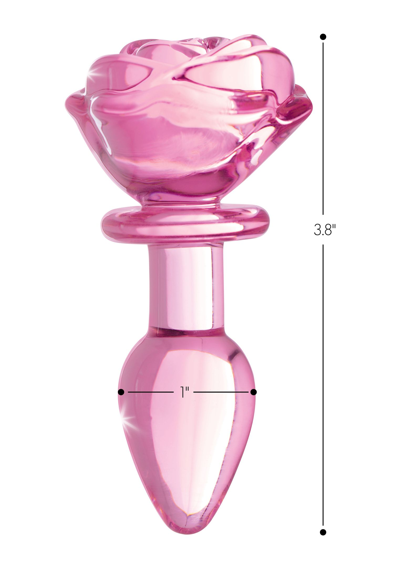 XR BRANDS BOOTY SPARKS | Glas-Rosen Analplug Klein - Rosa  analplugs-buttplugs | MediaMarkt