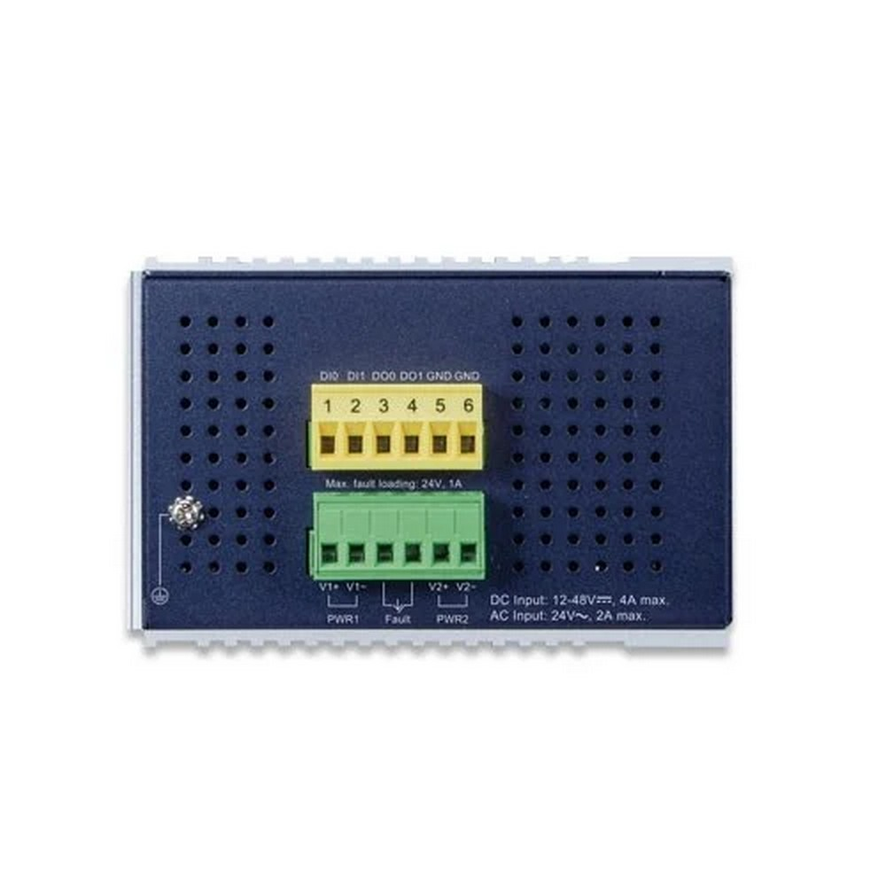 Una piccola scheda di componenti elettronici con più connettori.
