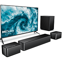 MediaMarkt ULTIMEA Poseidon M4T - 5.1 Sound Systeem met Dolby Atmos, 5,25" Draadloze Subwoofer Soundbar Zwart aanbieding