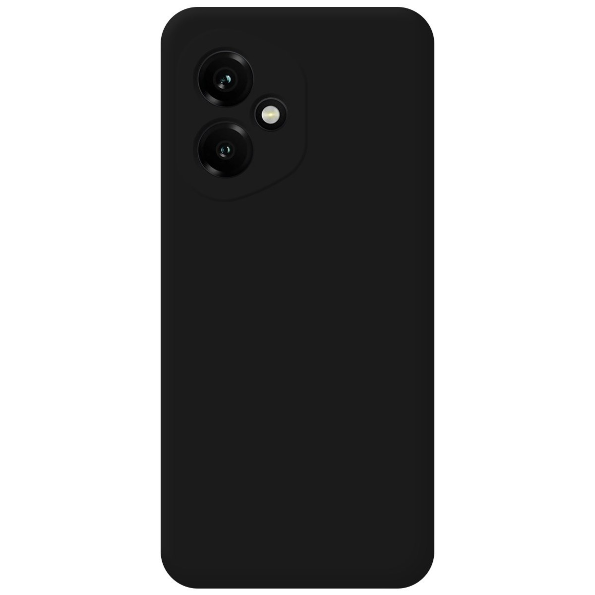 Custodia per telefono nera con lenti della fotocamera.