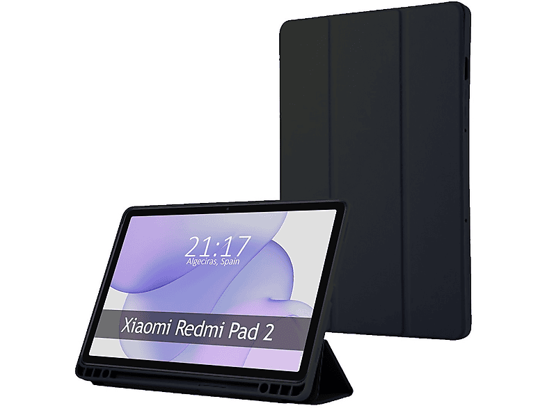 Housse Avec Support Et Porte-stylo Pour Redmi Pad 2 11 Pouces (2025) - Protection PU, Réveil Automatique, Angles Réglables - Noir - 9