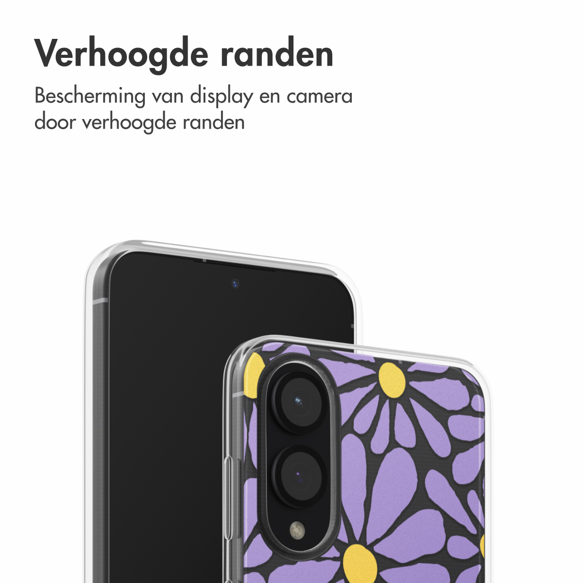 Een telefoon met een hoesje met luipaardprint. Het hoesje zit om de telefoon.