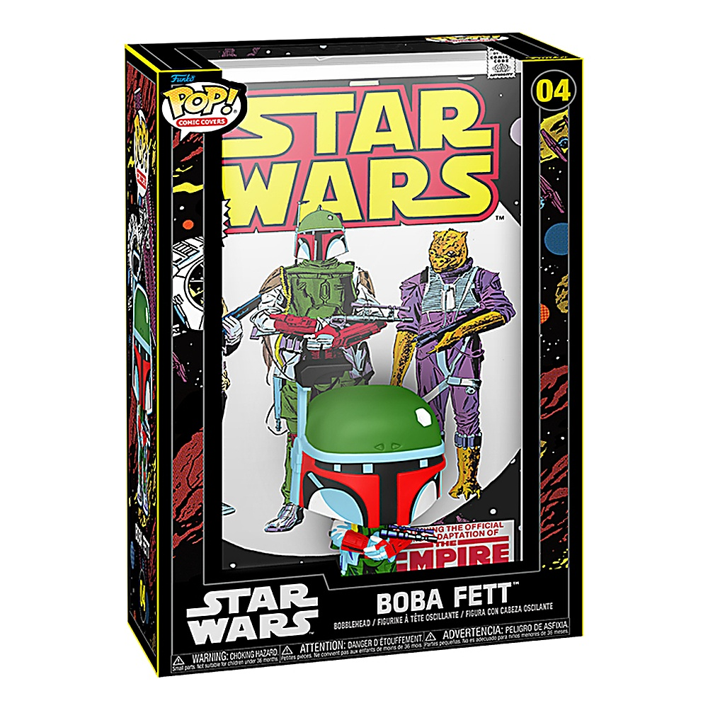 Figurka Funko Pop! Star Wars Boba Fett w pudełku.