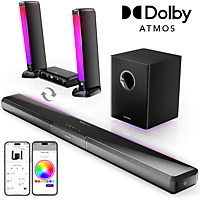 MediaMarkt ULTIMEA Apollo S80 - 5.1 Soundbar met Dolby Atmos en RGB-Verlichting, APP Bediening Soundbar Zwart aanbieding