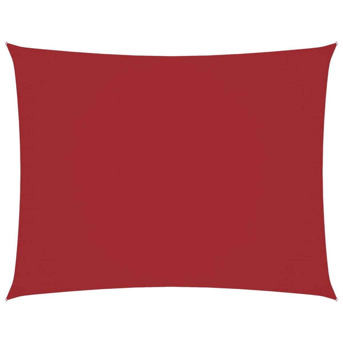 Vela parasole rettangolare rossa. Colore rosso pieno con angoli rinforzati.