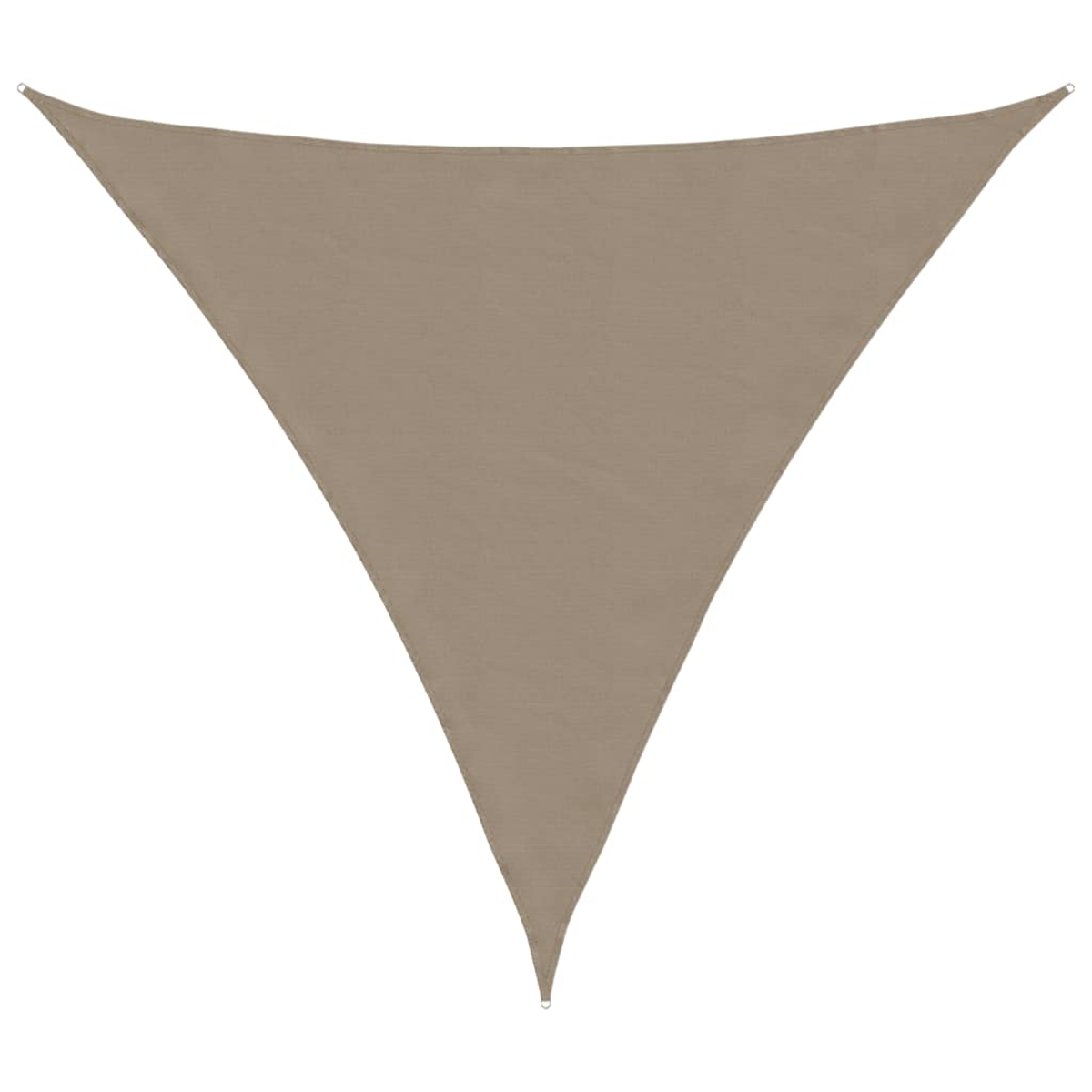 Vela parasole a forma triangolare, color talpa.