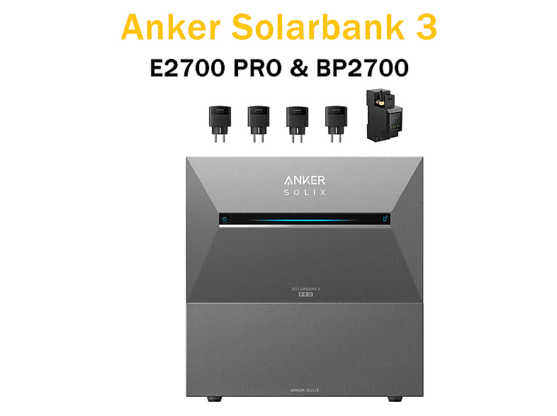 ANKER SOLlX Solarbank 3 E2700 Pro und BP2700 Powerbank