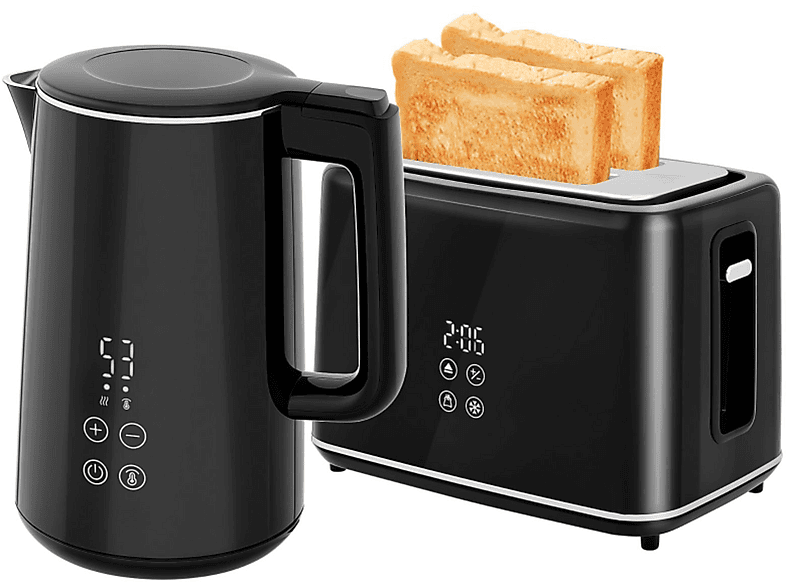 ZWILLING ENFINIGY® Toaster 4 Scheiben Edelstahl 2 Schlitze Lang Schwarz Schwarz 7674868