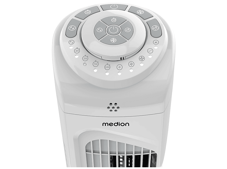 Medion E11 TF Torenventilator Met Afstandsbediening 3 Snelheden Stille Slaapmodus 45 W Horizontale Oscillatie 60 Timer Md12067 Wit 1113832579