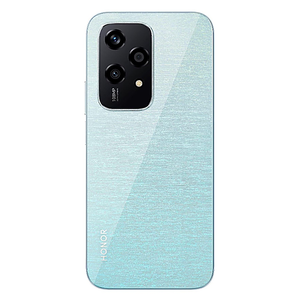 Parte trasera de un smartphone con tres lentes de cámara y la palabra "HONOR" en la parte inferior.
