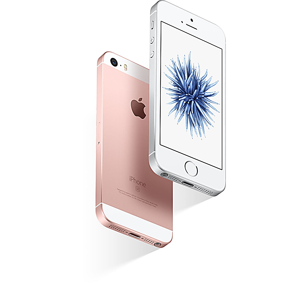 Due iPhone, uno argentato con sfondo floreale, l'altro oro rosa, su uno sfondo bianco.