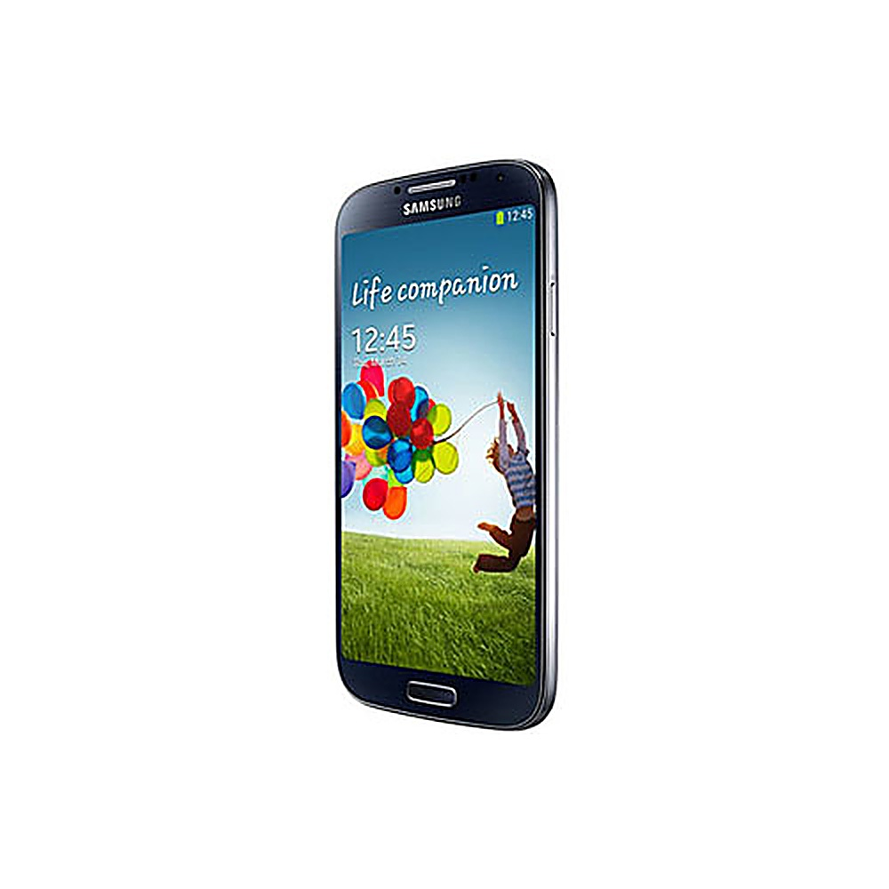 Ein Samsung-Telefon mit einem Bildschirm, der einen Cartoon von Ballons mit einer Person auf Gras zeigt.