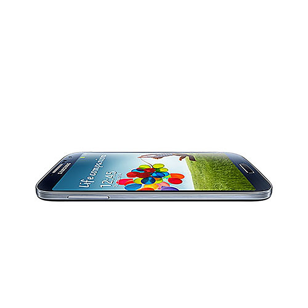 Samsung-Telefon flach liegend, zeigt den Bildschirm mit einem Ballon-Cartoon.