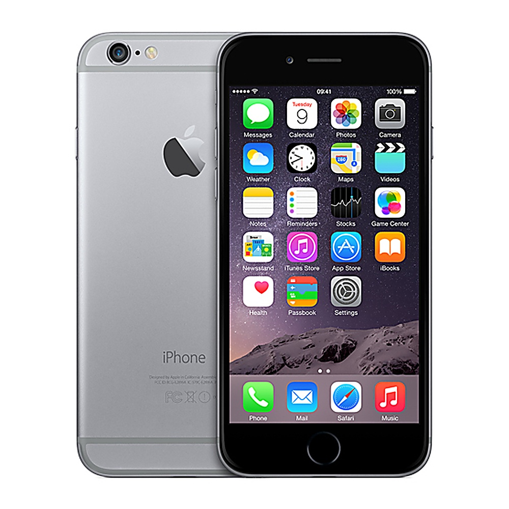 Deux iPhones, un noir montrant les applications, l'autre argenté montrant l'arrière.