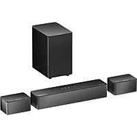 MediaMarkt ULTIMEA Poseidon-M4T 5.1 Systeem met Dolby Atmos, 5,25" Draadloze Subwoofer, APP-Bediening Soundbar Zwart aanbieding