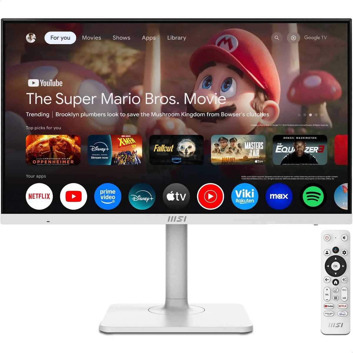 MSI MODERN MD272UPSW 27 inç 4K UHD 4 ms 60 Hz Monitör Beyaz