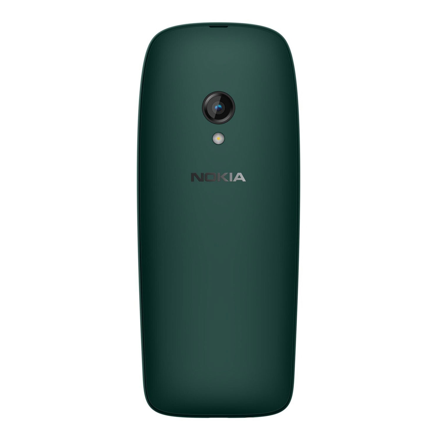 Rückansicht eines grünen Nokia-Telefons mit Kamera und Nokia-Logo.