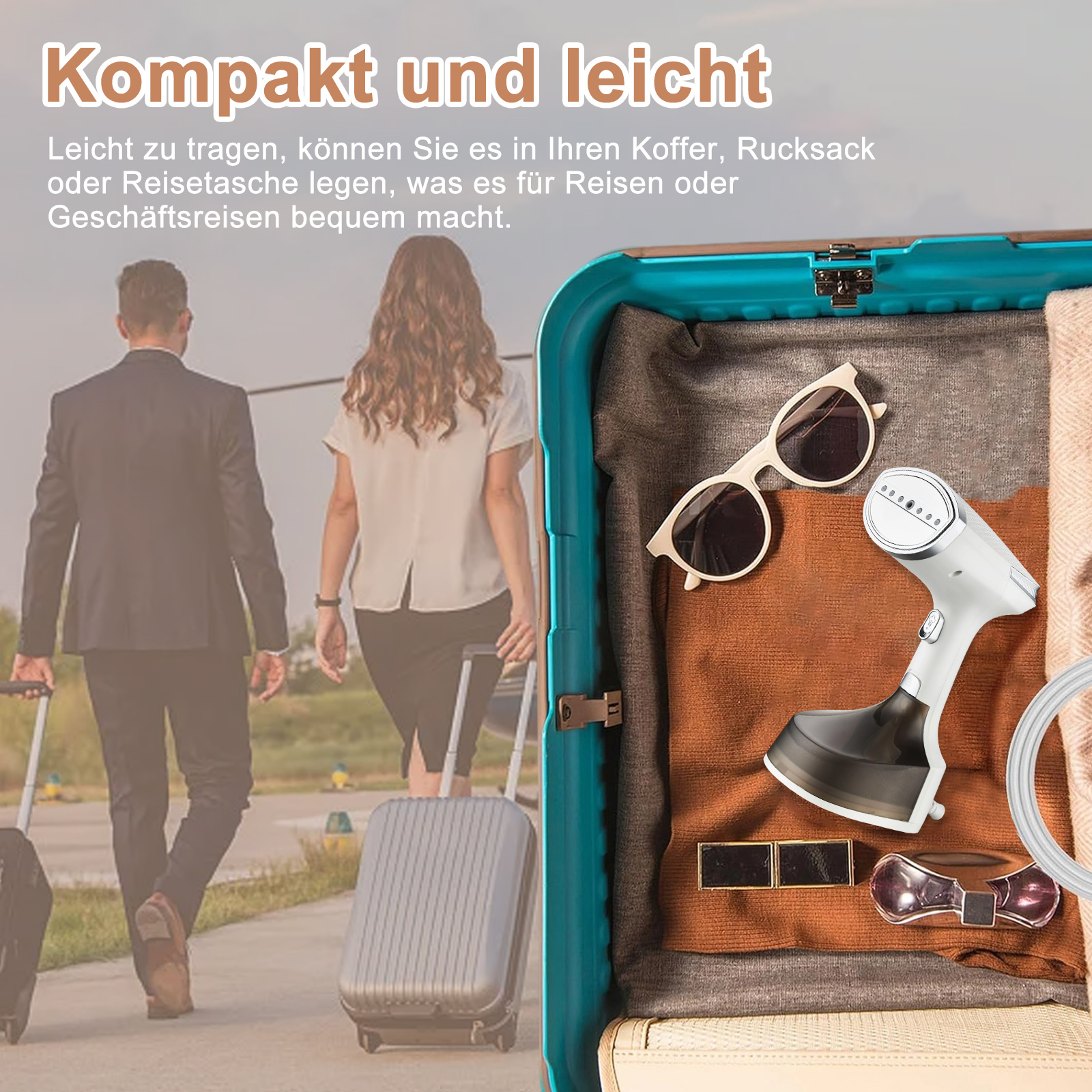 Szenen einer Küche, eines Büros, eines Badezimmers und eines Hotels, mit Seifenspender.