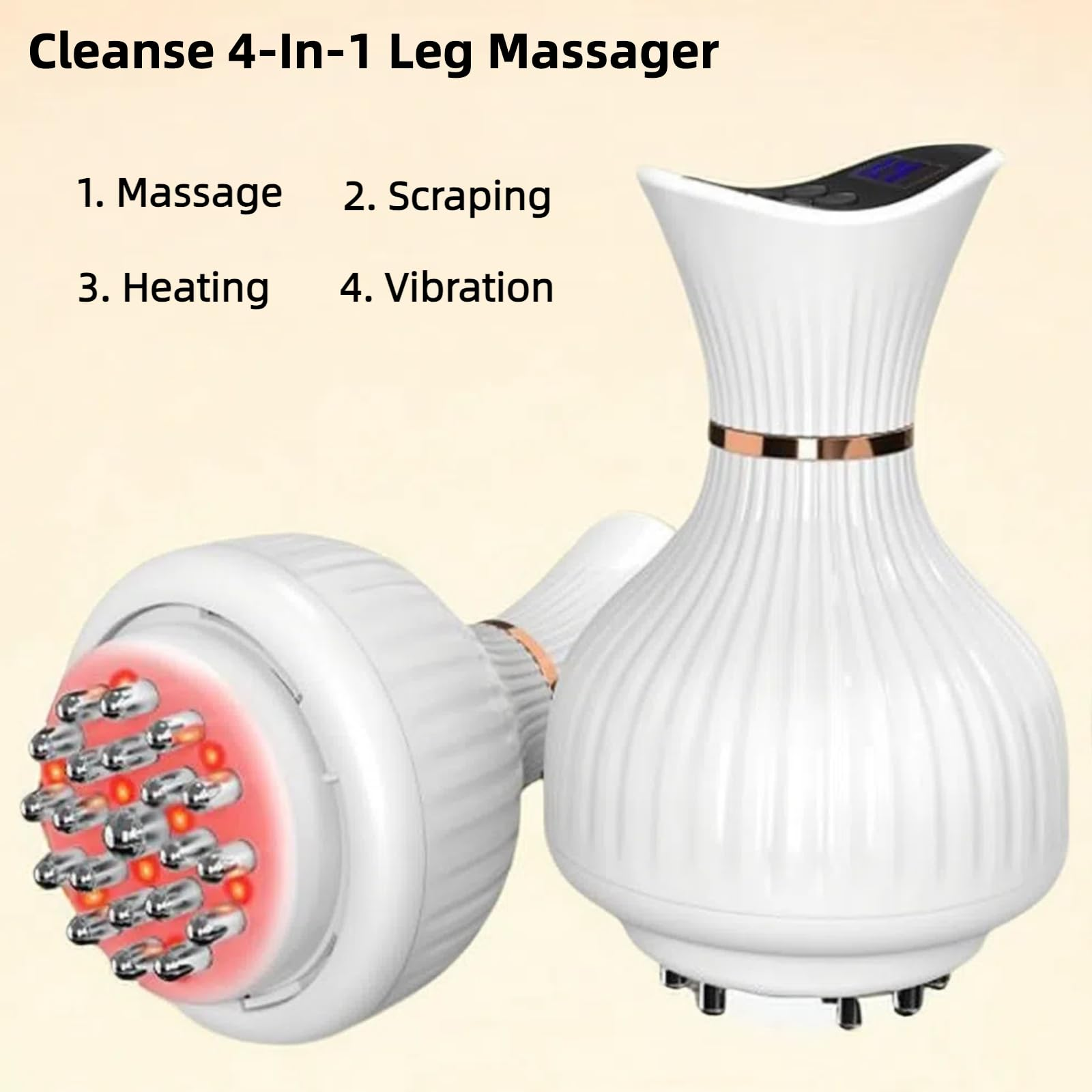 QTTVBTNA Intelligentes 4-in-1-Bein Massagegerät